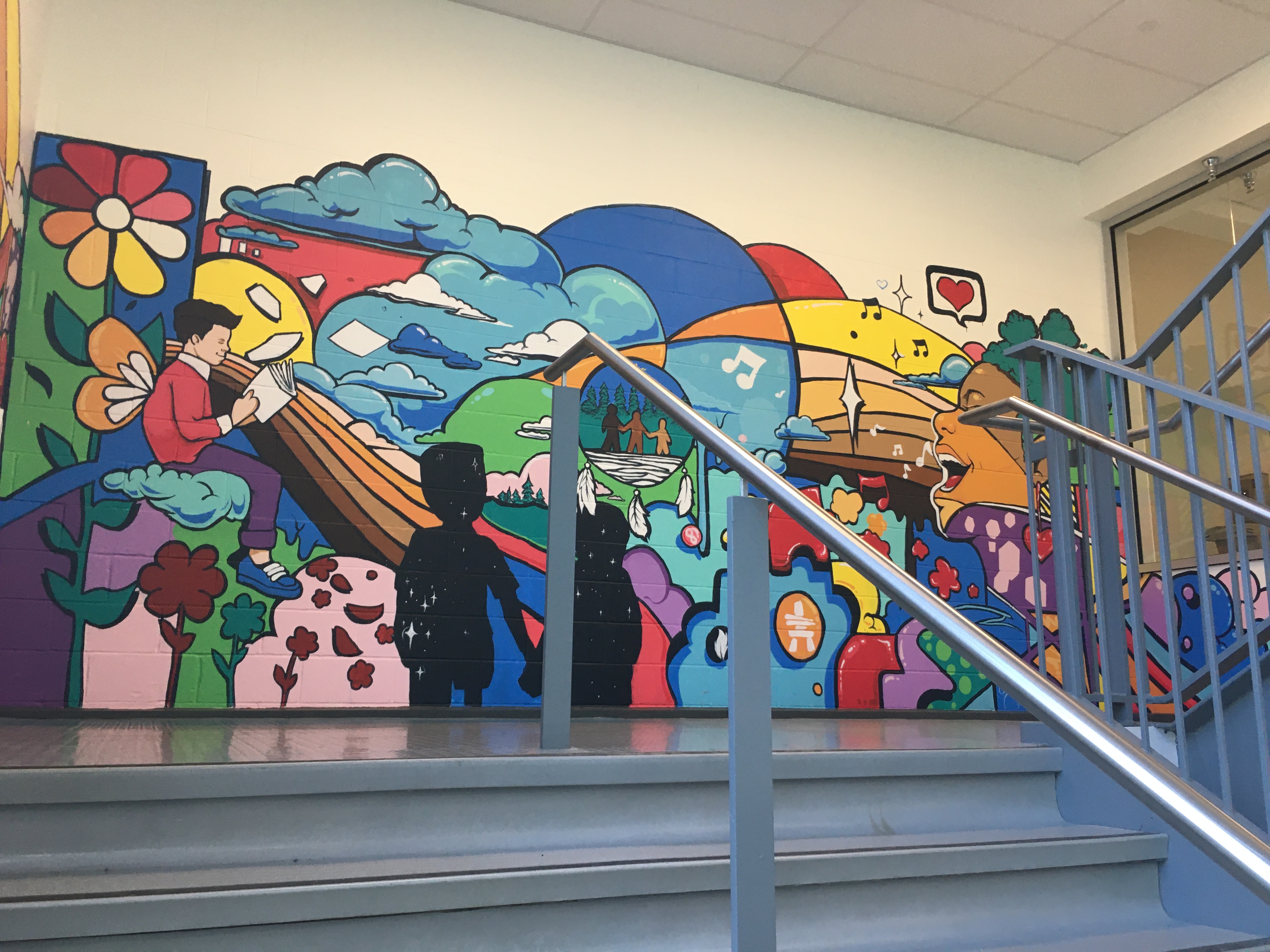 Inauguration d'une nouvelle murale à l'École Horizon-Jeunesse